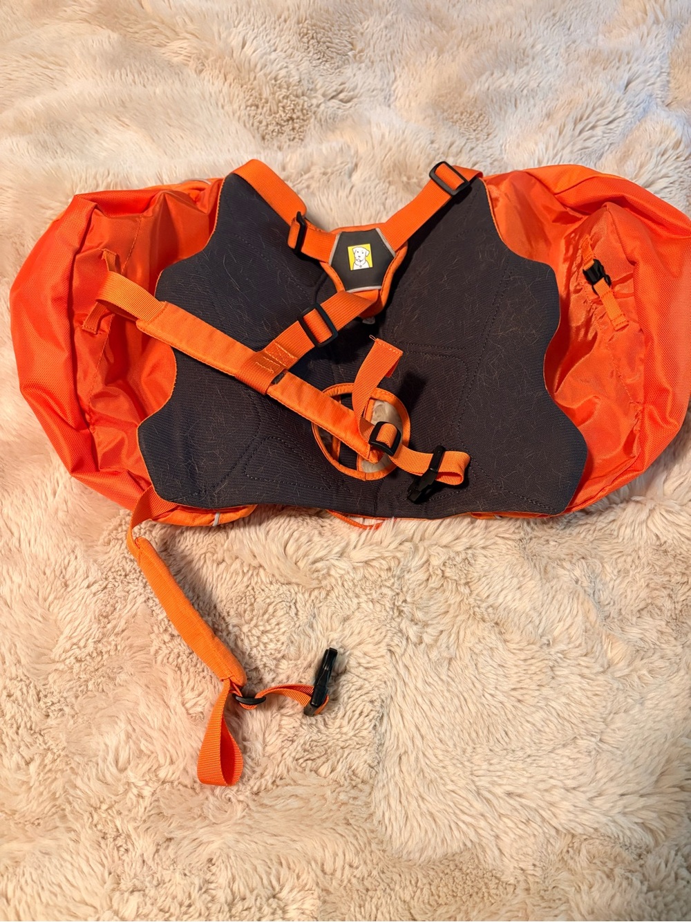 RuffWear Orange Dog Life Jacket with Safety Handle